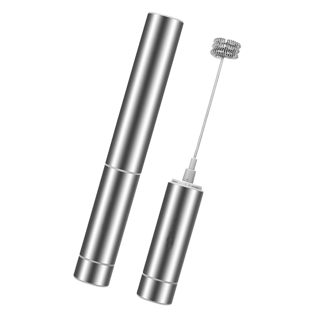 Electric Milk Frother Handheld - Paslanmaz Çelik Süt Köpürtücü Pil Çalıştırmalı