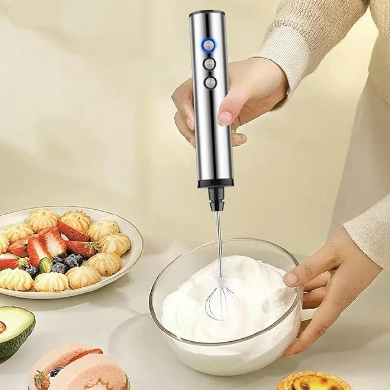 Electric Milk Frother Handheld - 3'ü 1 Arada Elektrikli El Tipi