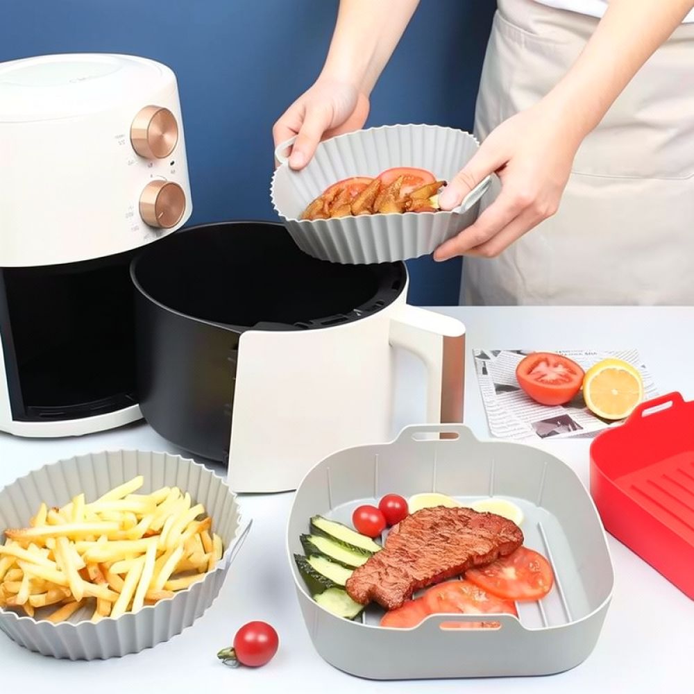Yeniden Kullanılabilir, Kare Ş - Air Fryer Silicone Pot Liner incelemesi ve fiyatı