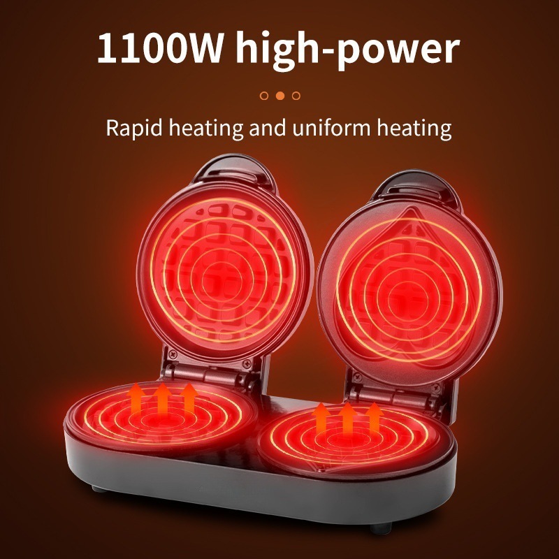 110V Çift Plakalı Waffle Makin - Mini Waffle Maker Machine incelemesi ve fiyatı