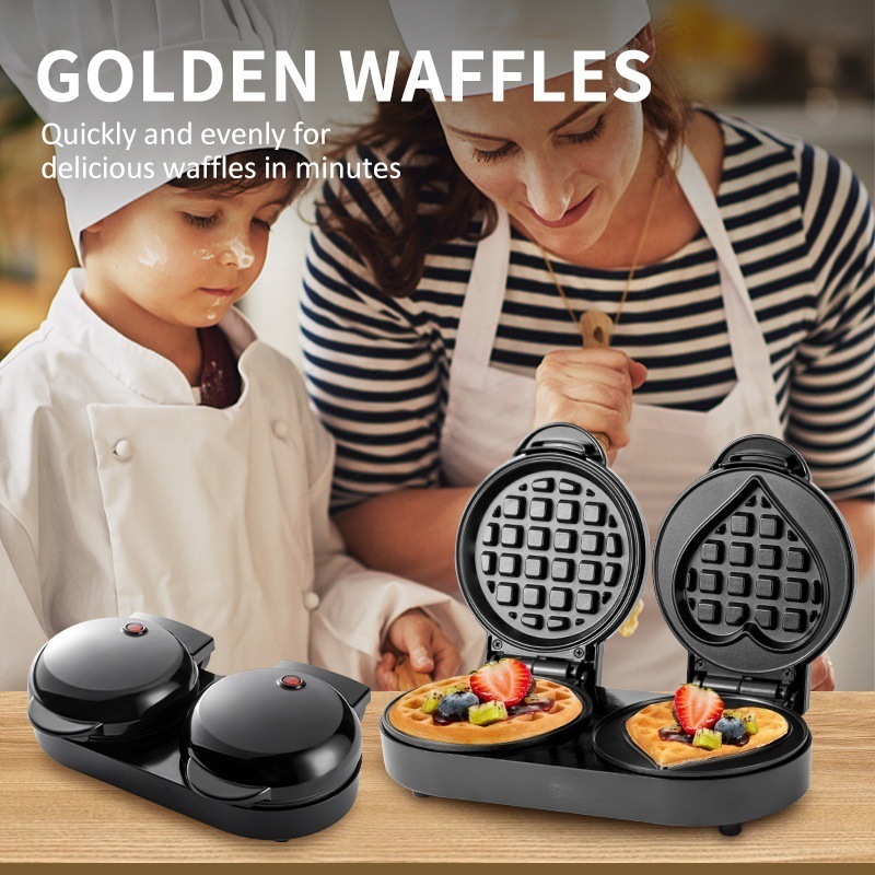 110V Çift Plakalı Waffle Makin - Mini Waffle Maker Machine incelemesi ve fiyatı