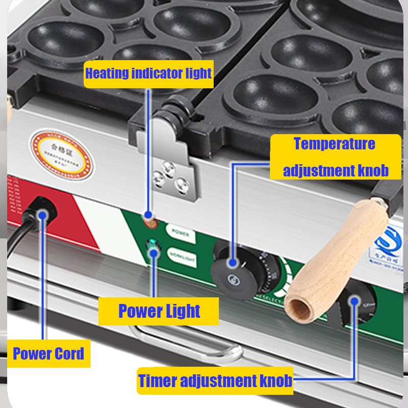 4 Delikli 110V/220V Yapışmaz Y - Mini Waffle Maker Machine incelemesi ve fiyatı
