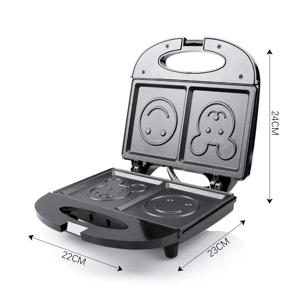 110V-220V Ev Aletleri Smiley S - Mini Waffle Maker Machine incelemesi ve fiyatı